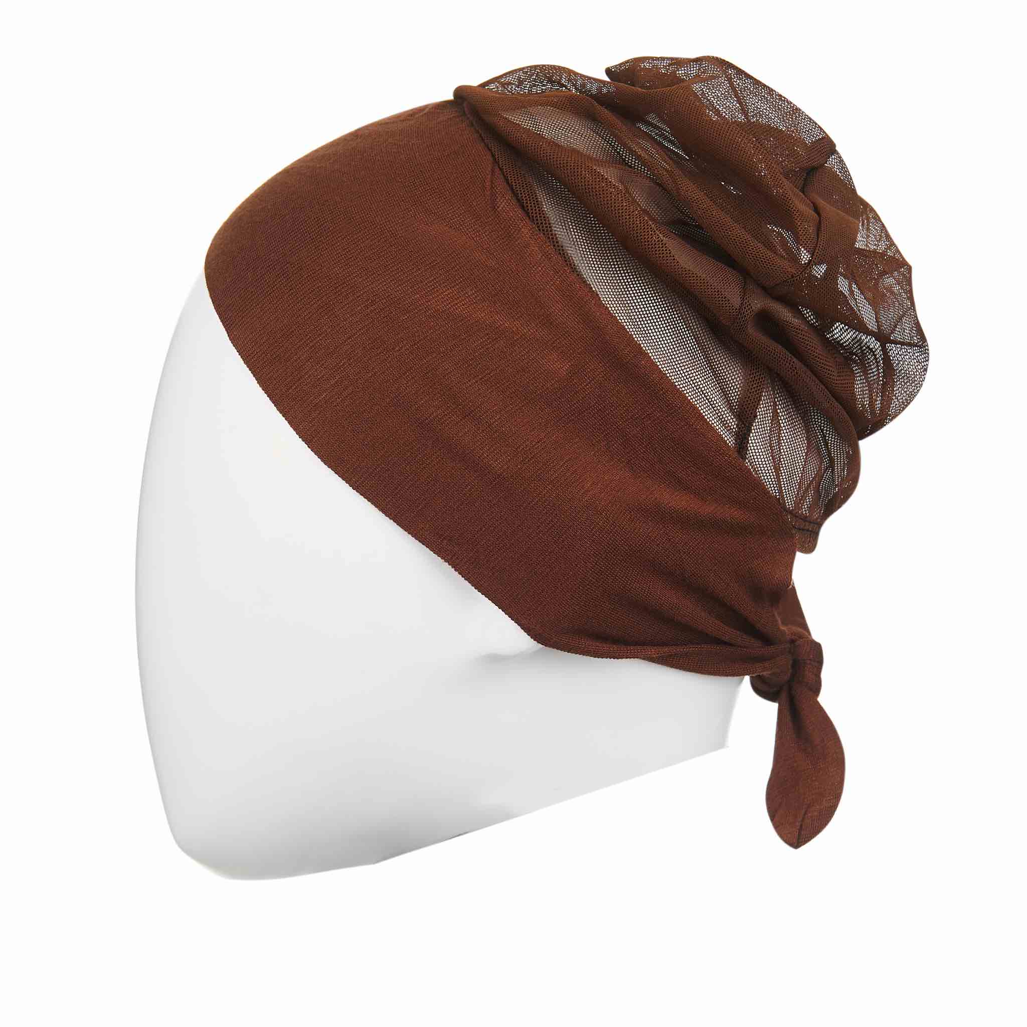 Breathable Head Cap for Hijab - Beige - Image 5