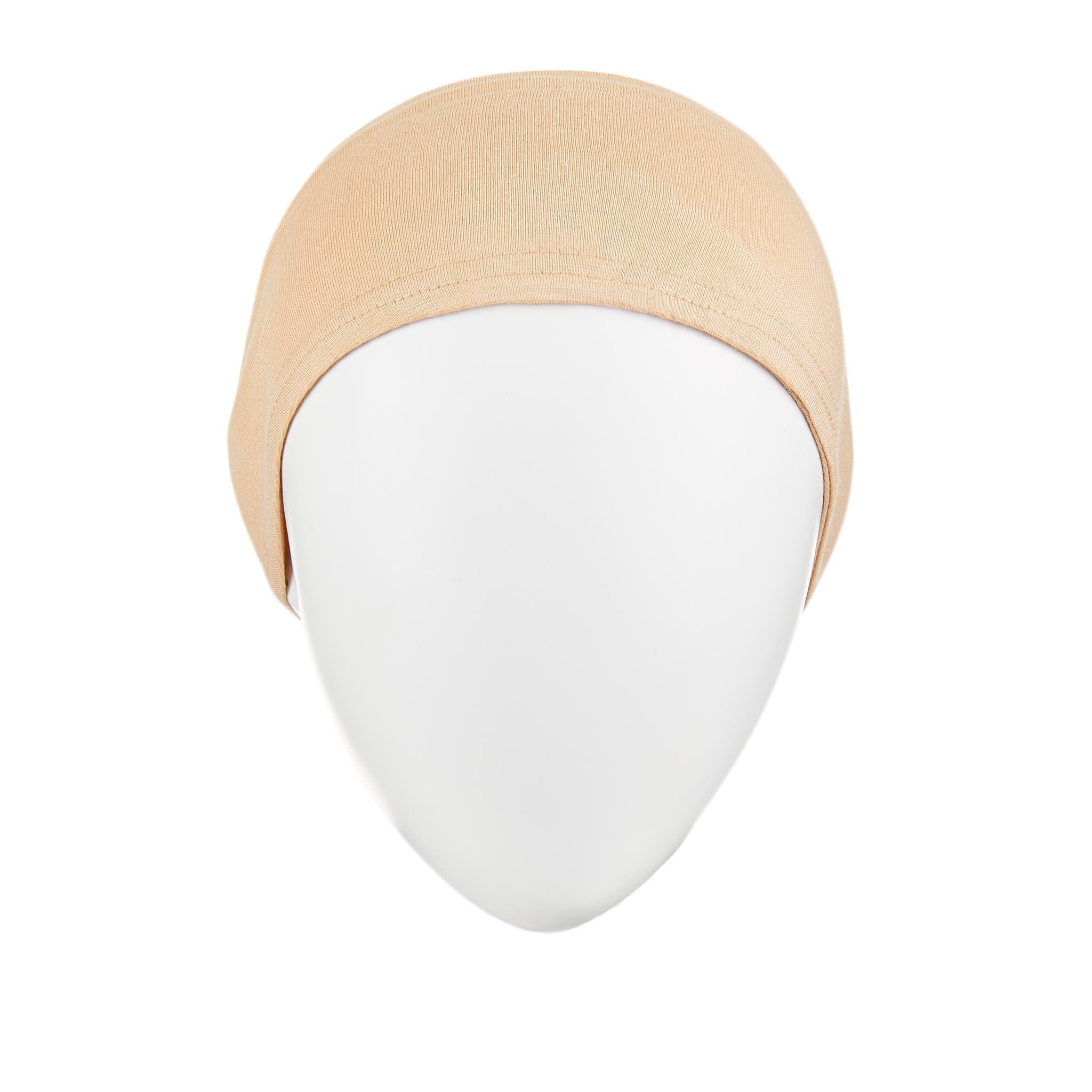 Bandana Head Cap for Hijab - Beige - Image 2