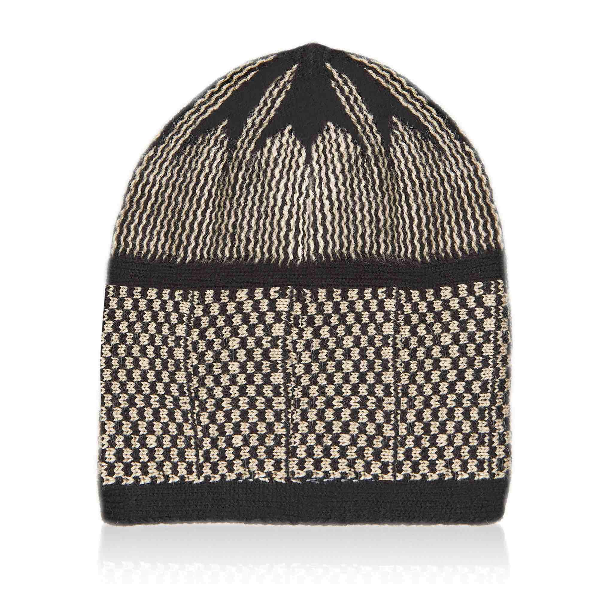 Black White Warm Kufi Cap - Image 3