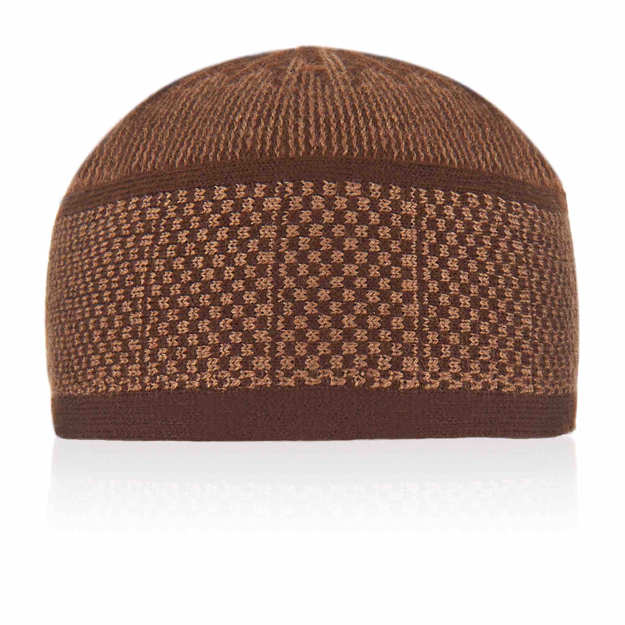 Black White Warm Kufi Cap - Image 4