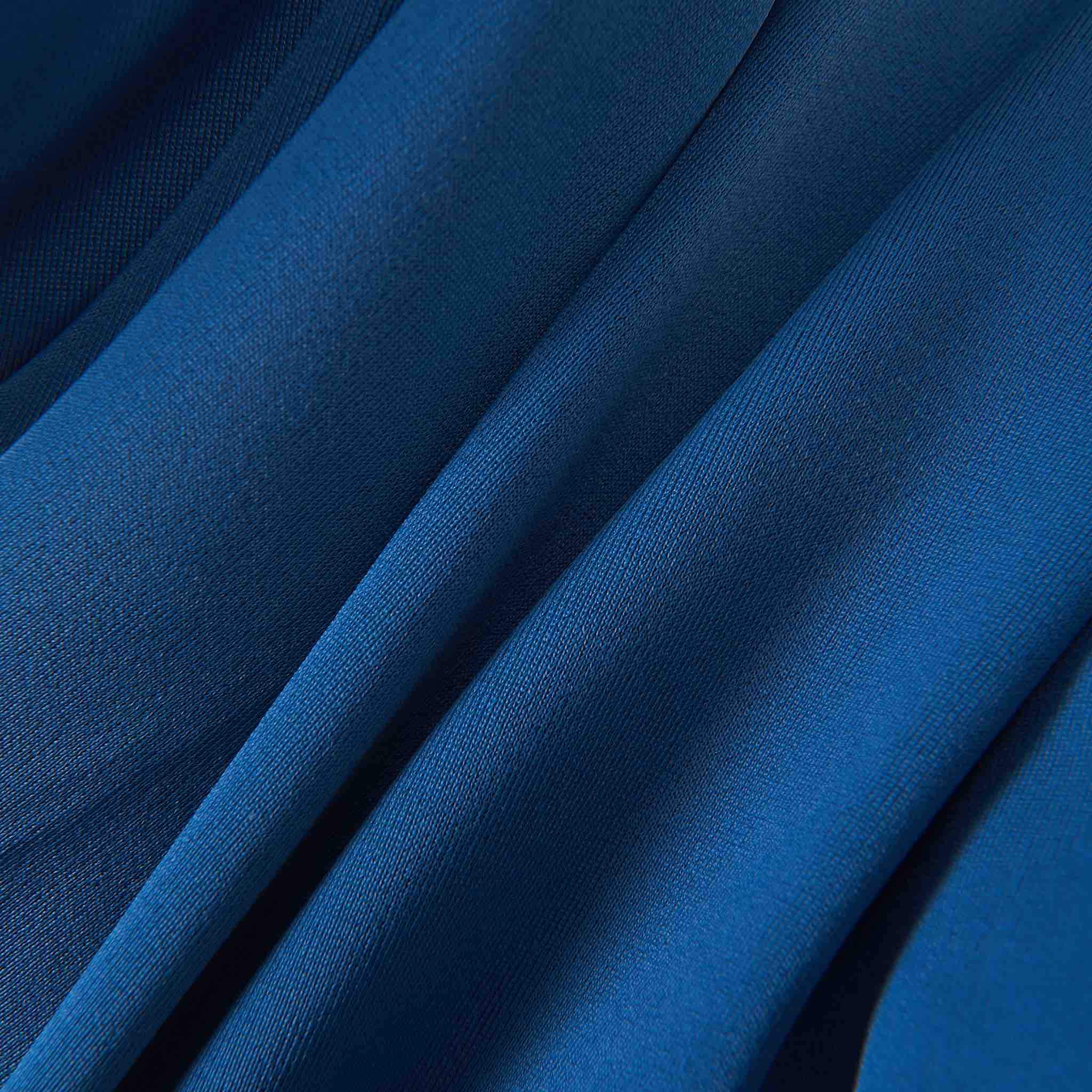 Blue and Grey Striped Burkini Swimwear - Image 6