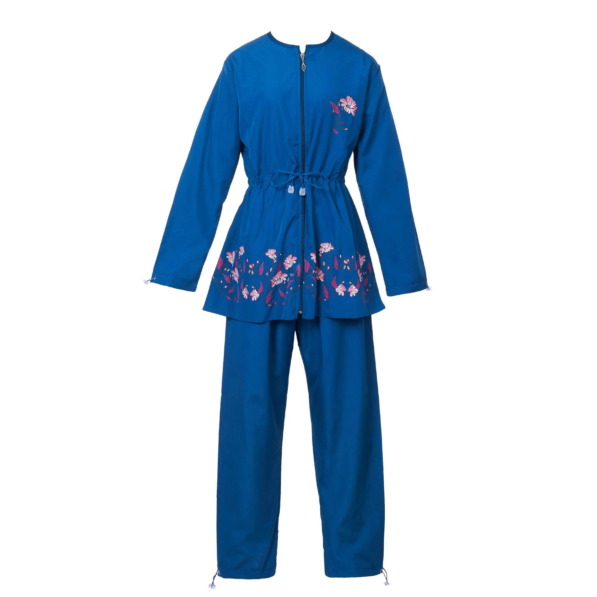 Blue Floral Burkini Swimwear - Image 7