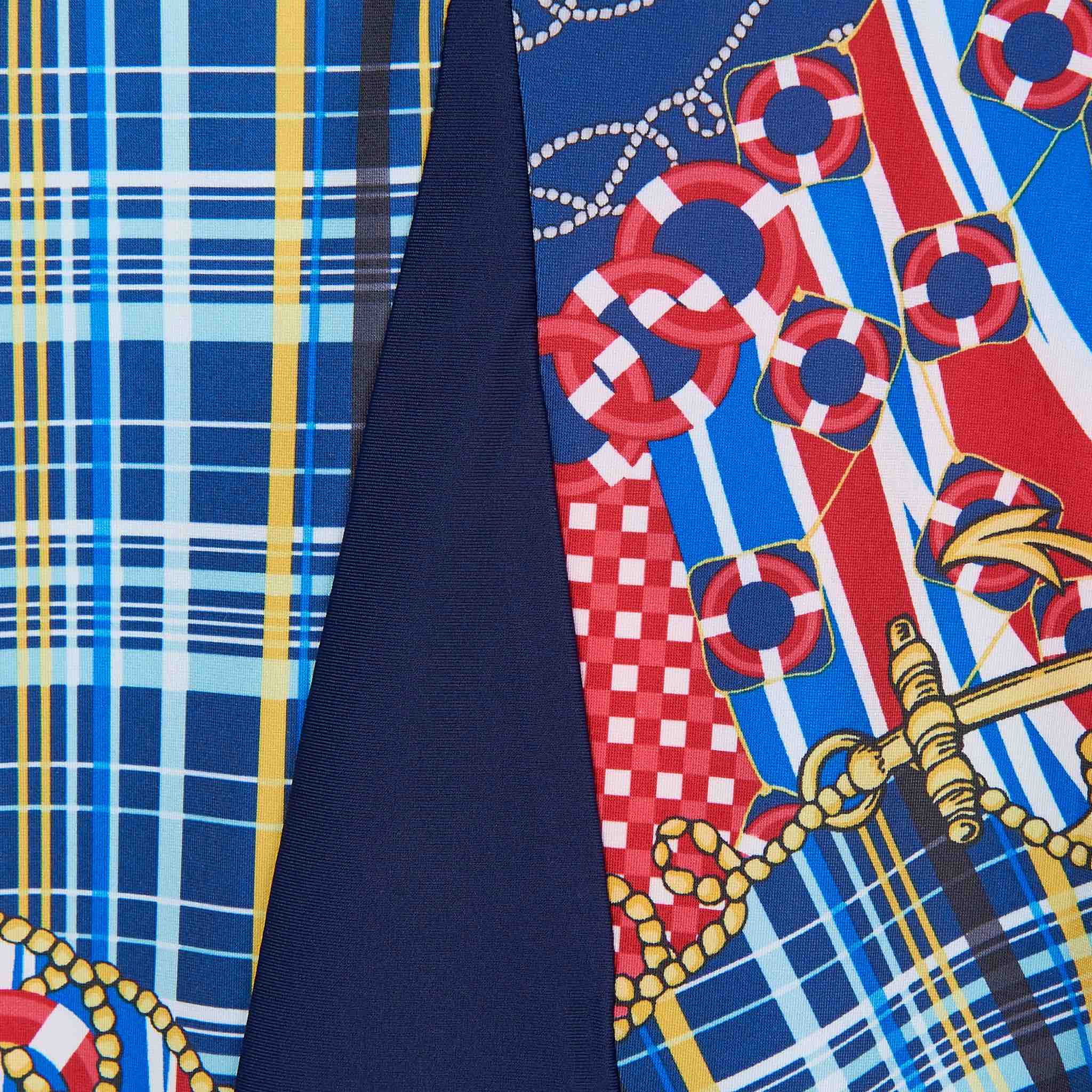 Blue Pattered Girls Burkini Swimwear - Image 4