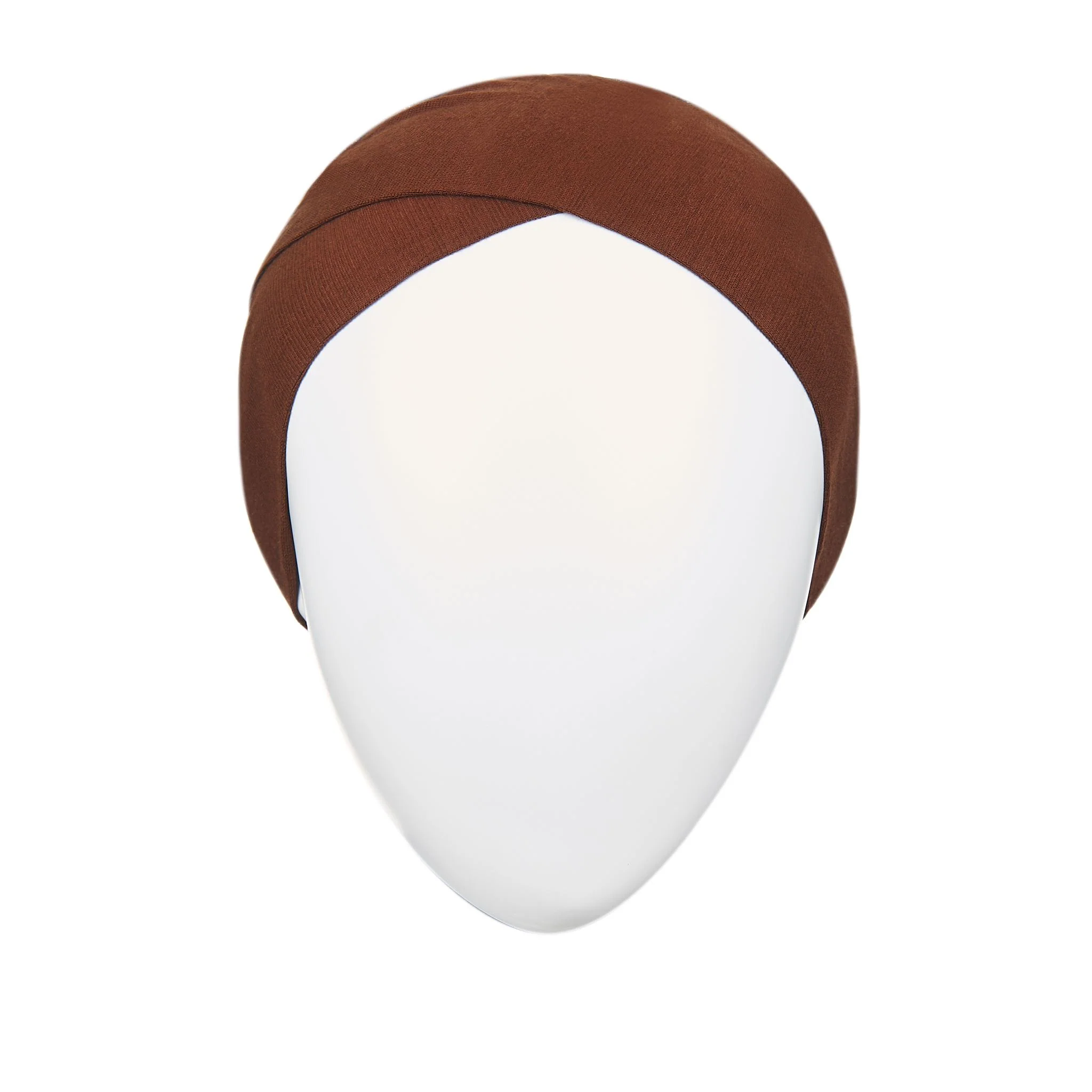 Breathable Head Cap for Hijab - Brown - Image 2