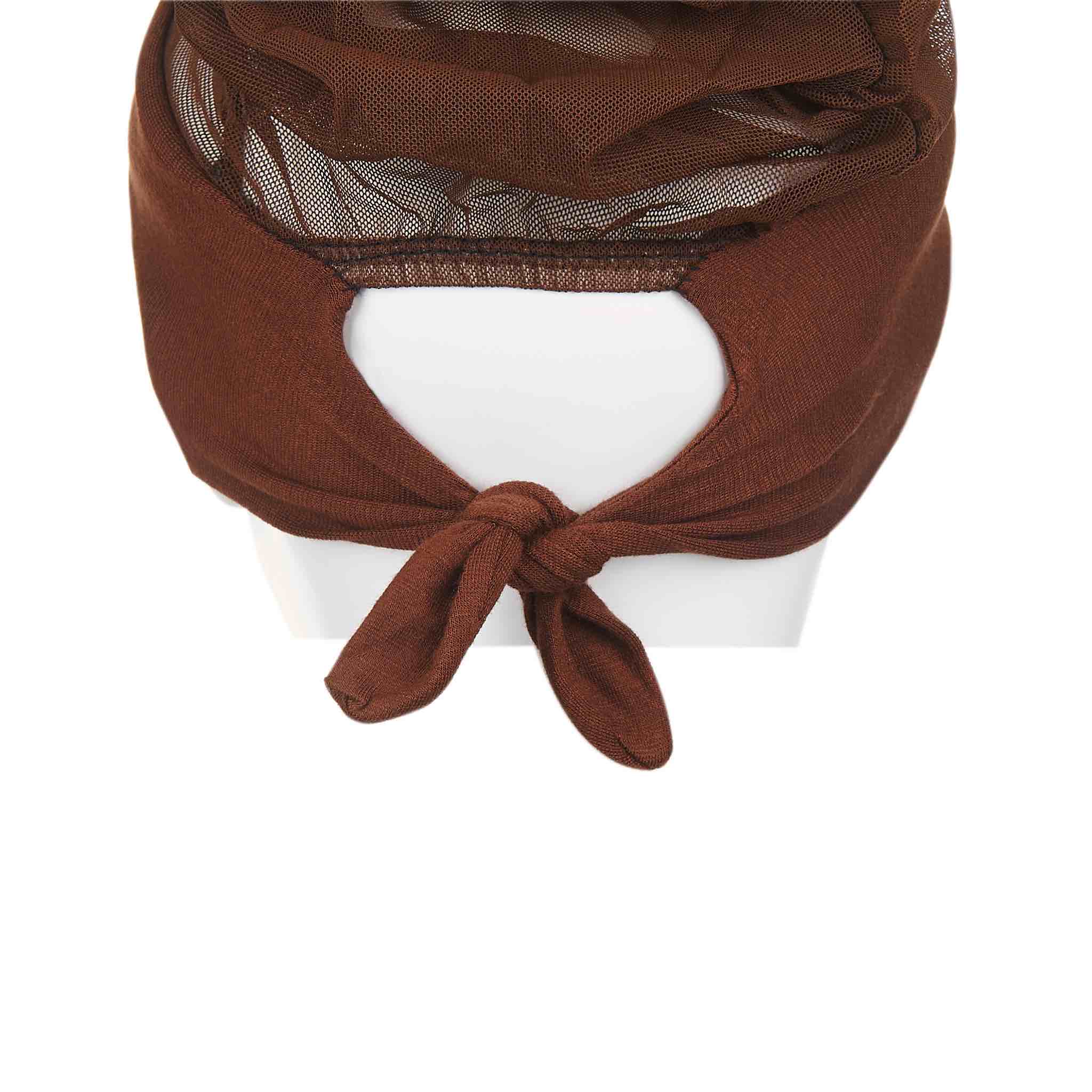Breathable Head Cap for Hijab - Brown - Image 3