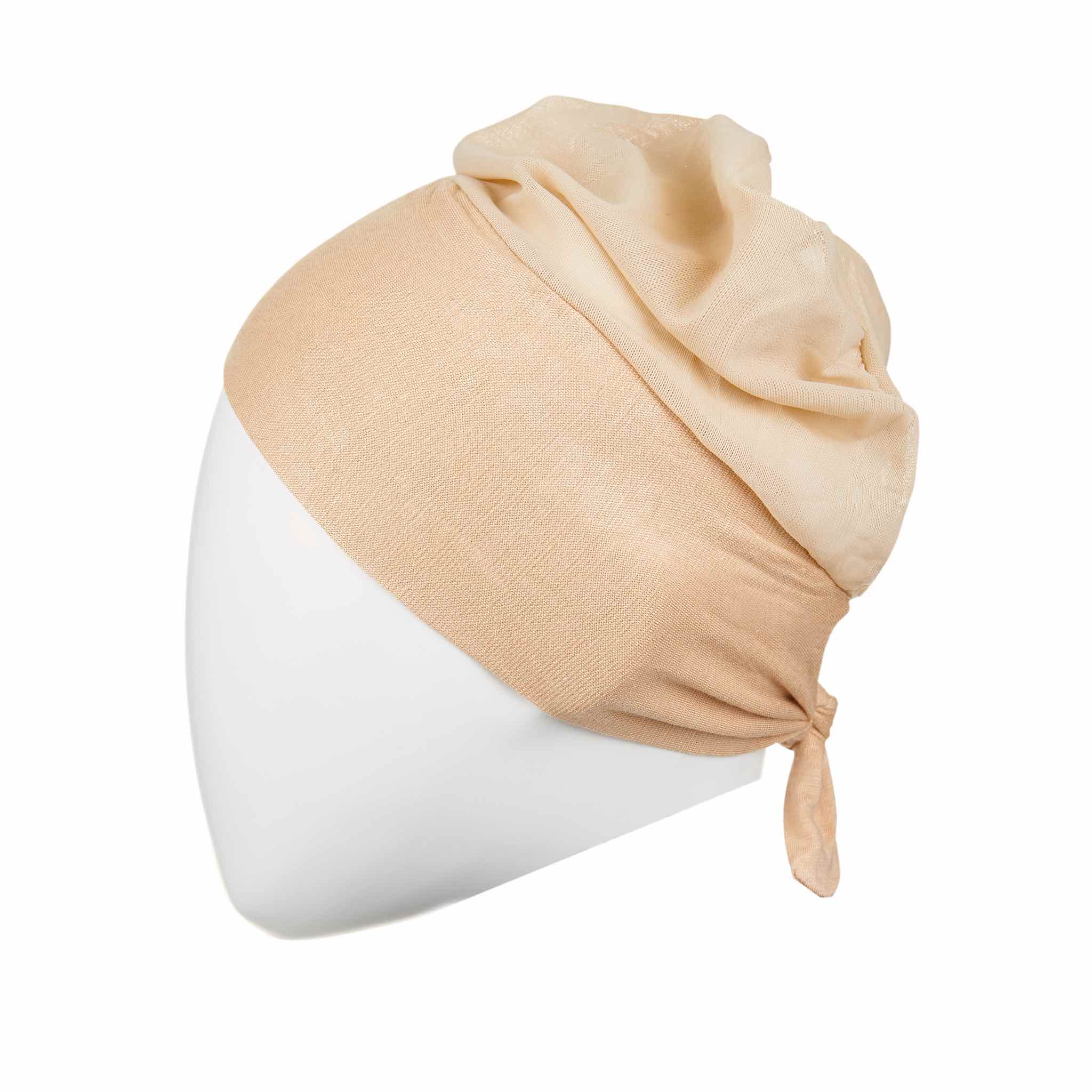 Breathable Head Cap for Hijab - Brown - Image 4
