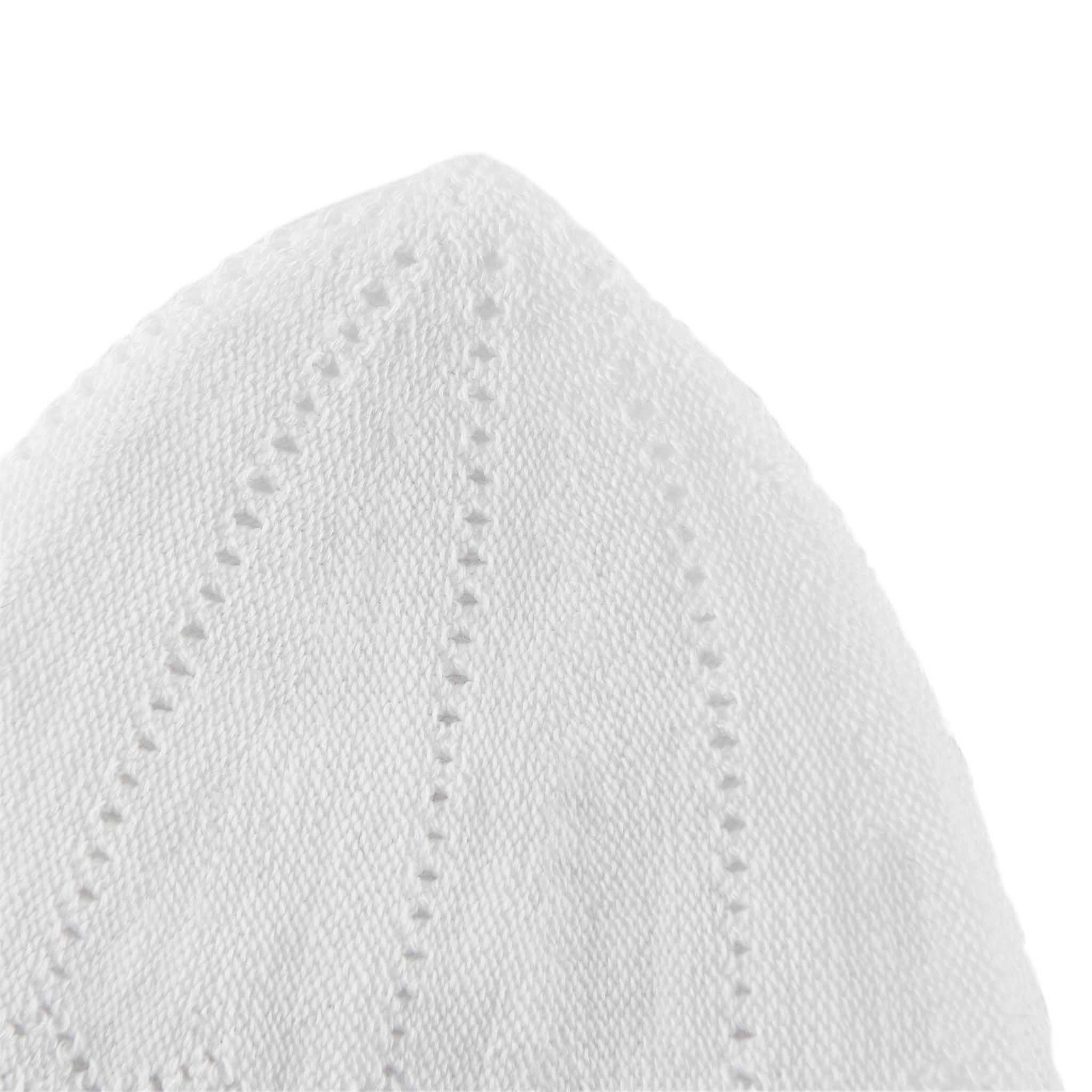 Classic White Knitted Kufi Cap - Full size - Image 2