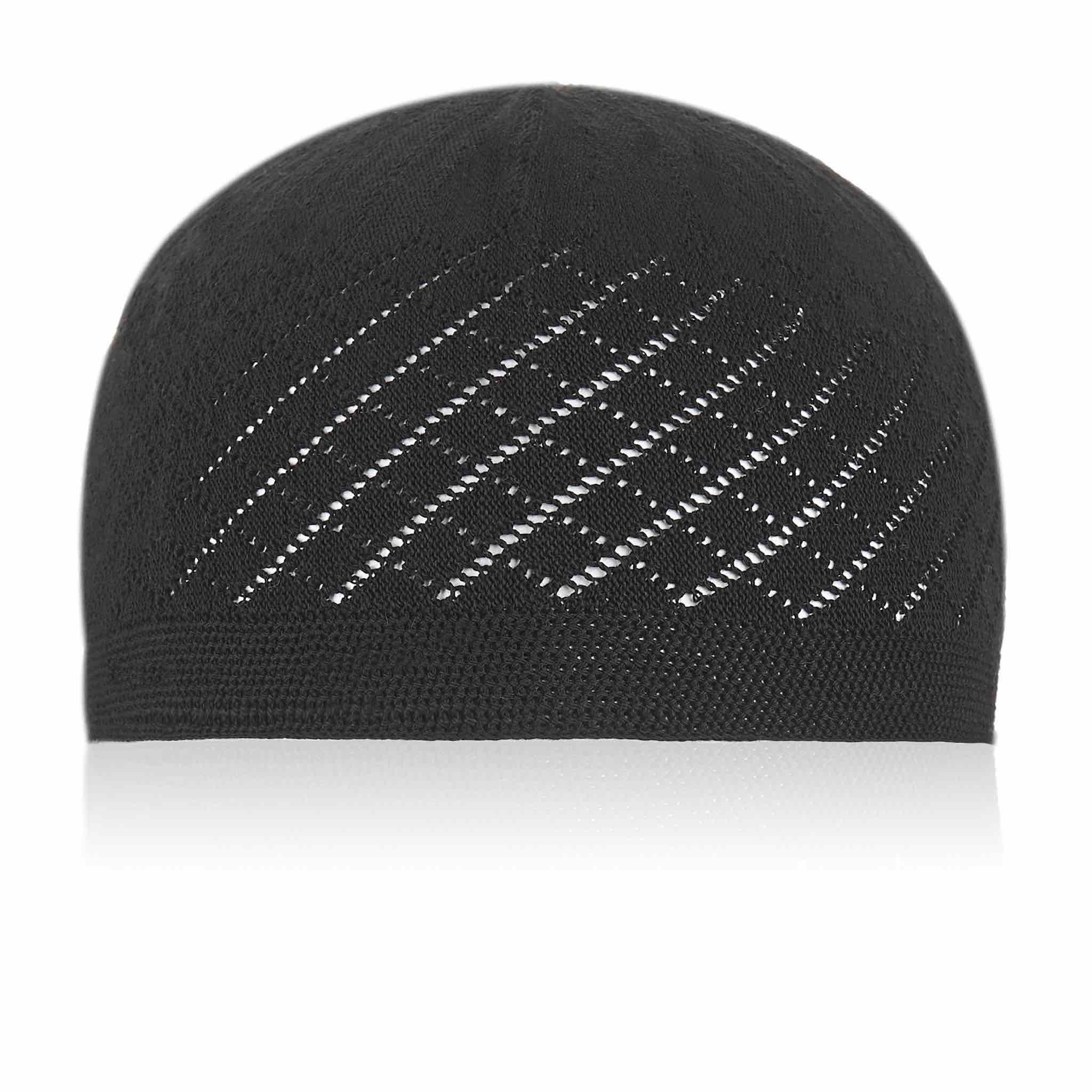 Classic White Knitted Kufi Cap - Full size - Image 4