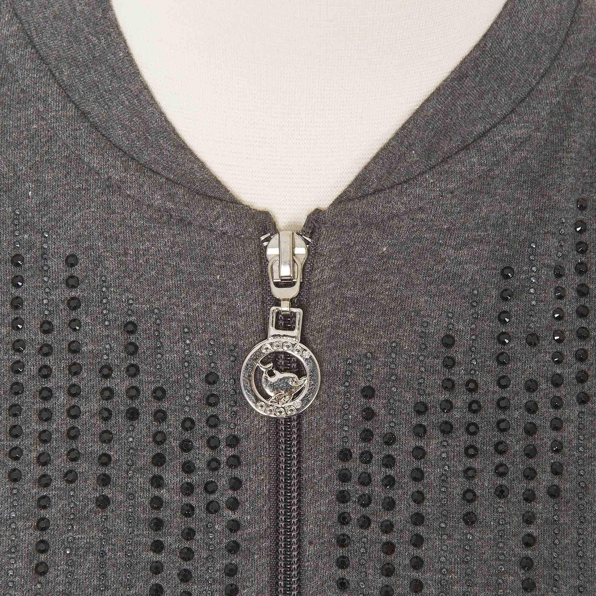 Dark Grey Shimmer Islamic Active Wear - Image 3
