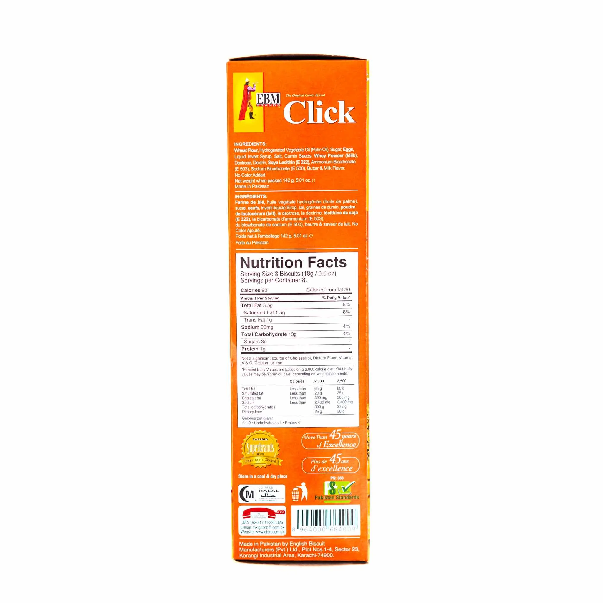 EBM Click Cumin Biscuit - 3 Pack - Image 2