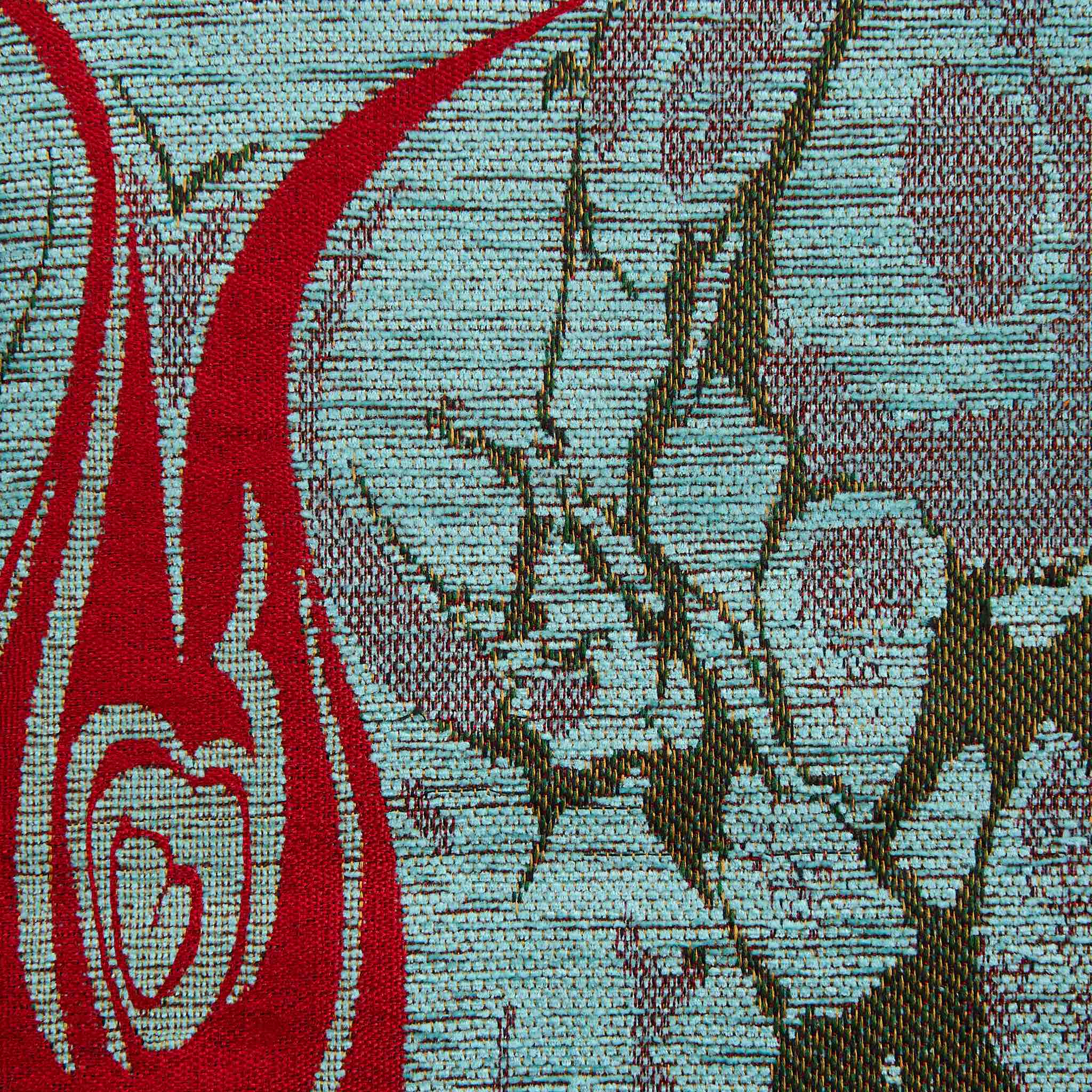 Floral Prayer Rug - Teal - Image 3