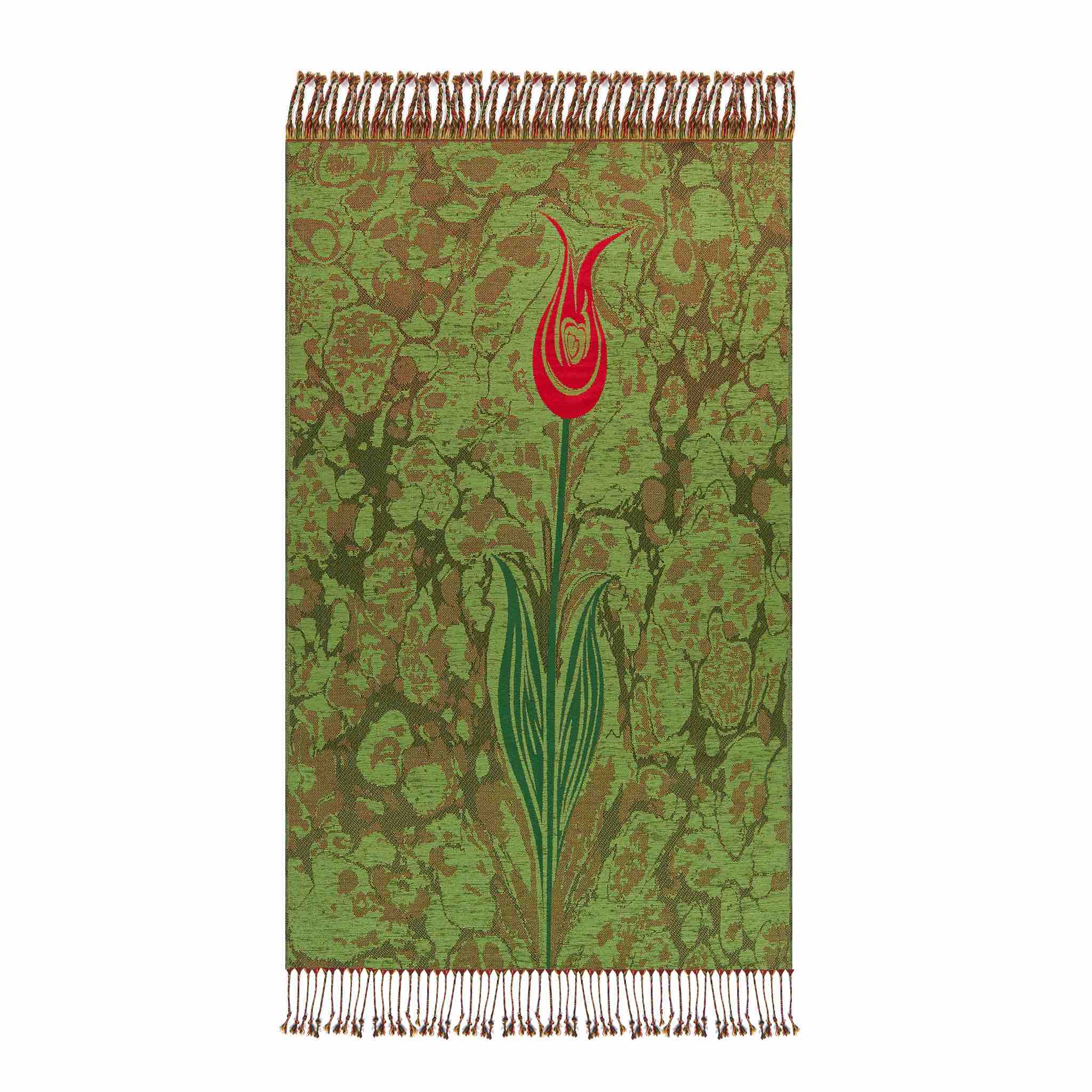 Floral Prayer Rug - Teal - Image 6