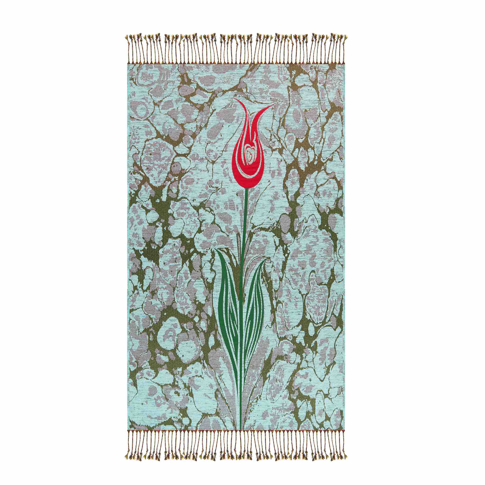 Floral Prayer Rug - White - Image 5
