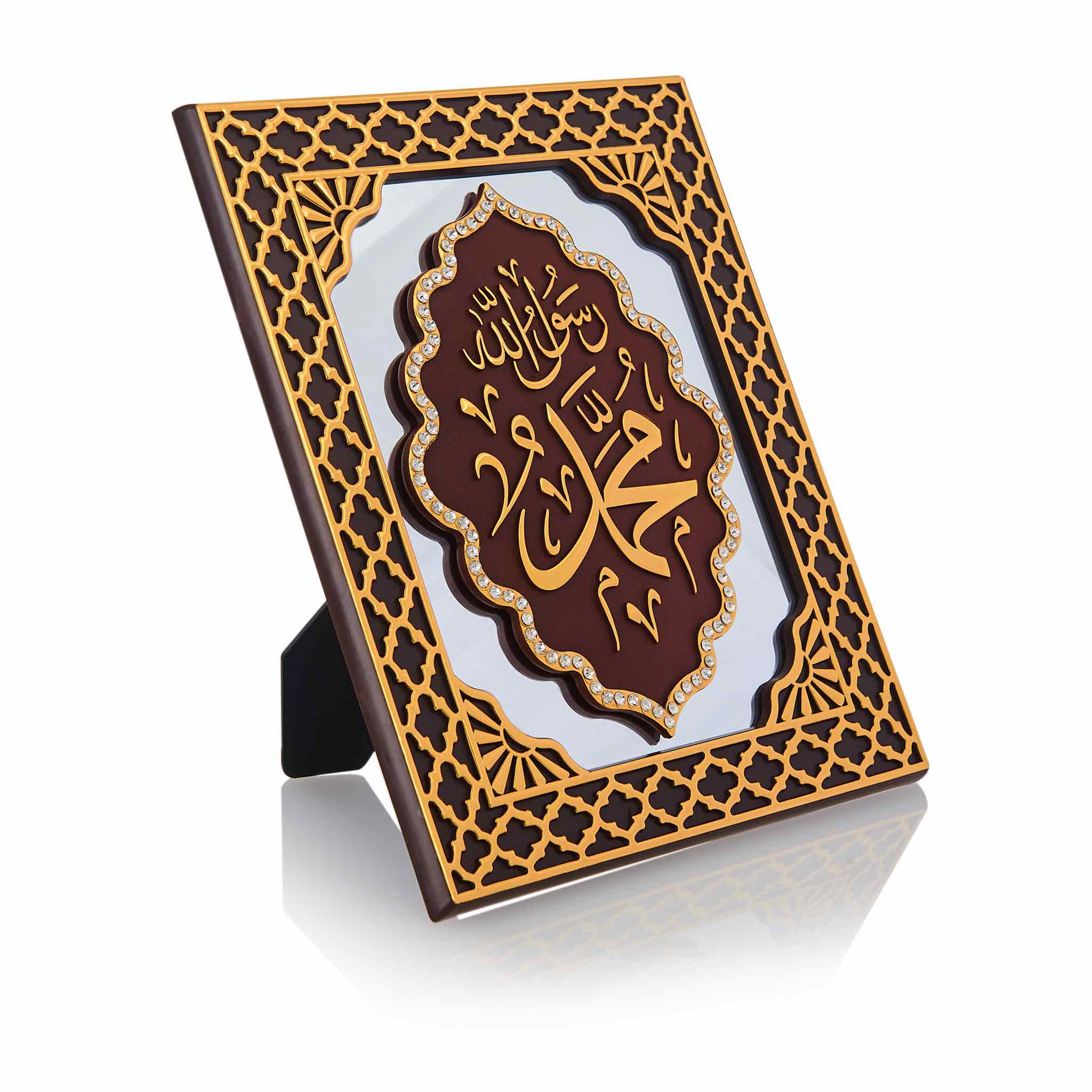 Frame Table Art Maroon Gold - Ayatul Kursi - Image 6