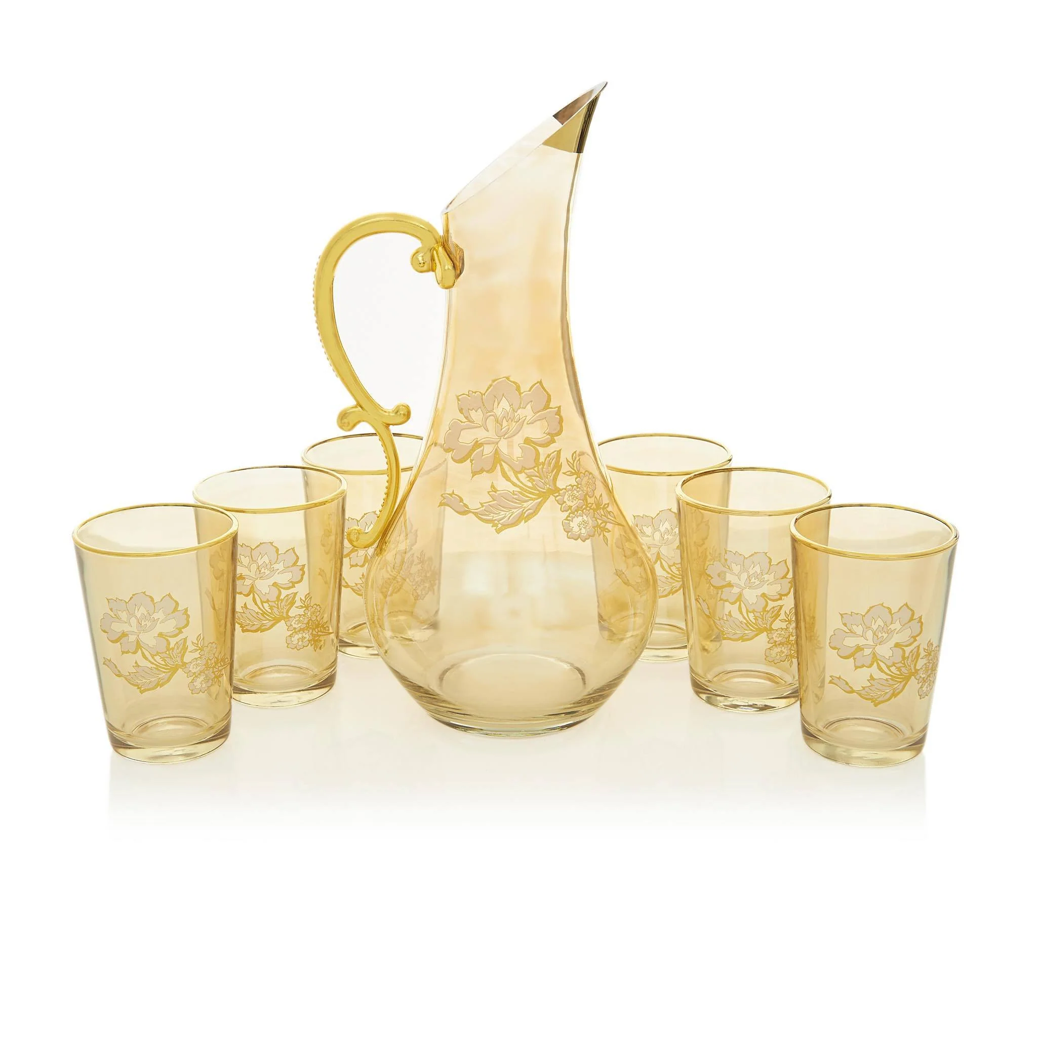 Gilded Gold Jacobean Turkish Drink Serving Set - Image 2