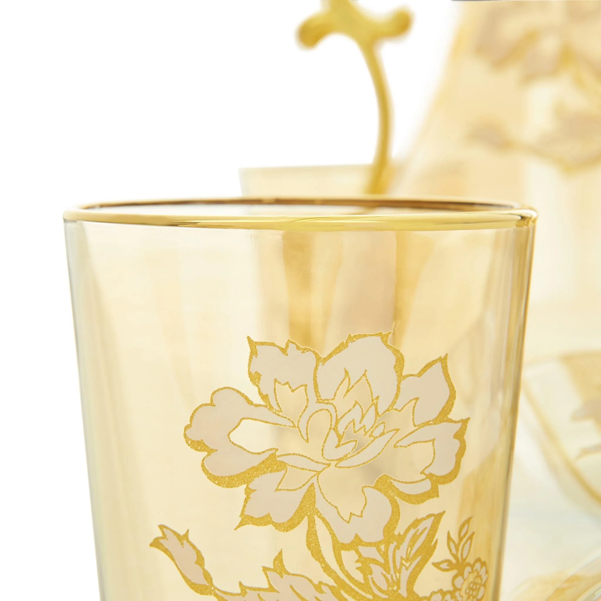 Gilded Gold Jacobean Turkish Drink Serving Set - Image 4
