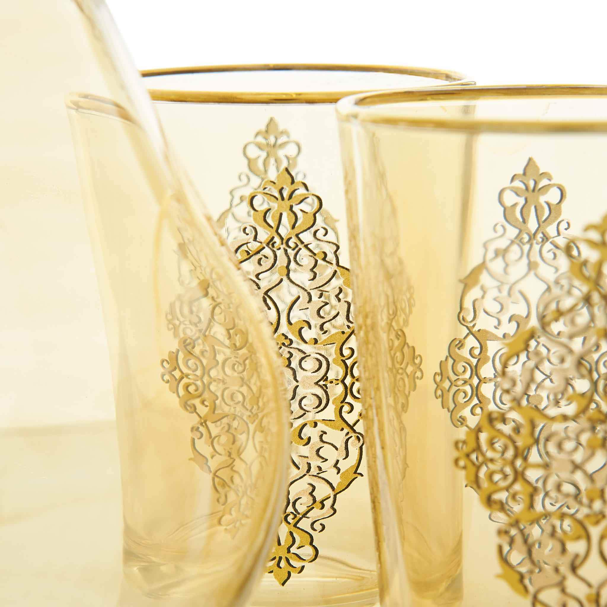 Gilded Gold Filigree Turkish Water Serving Set - Image 4