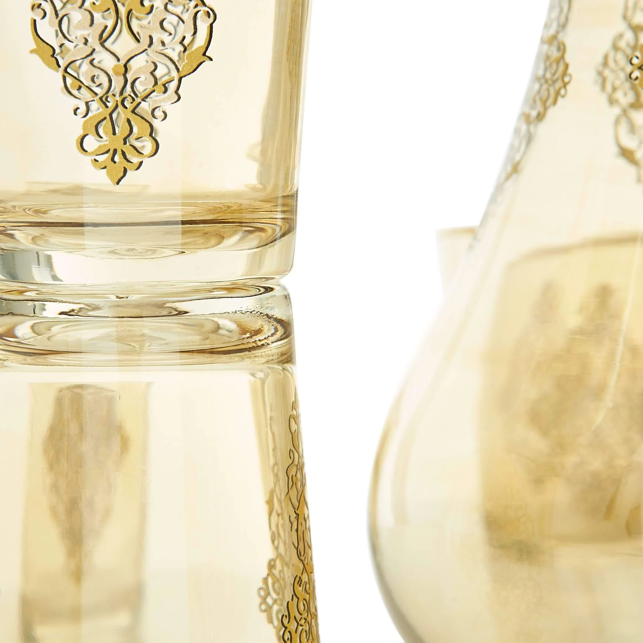 Gilded Gold Filigree Turkish Water Serving Set - Image 5