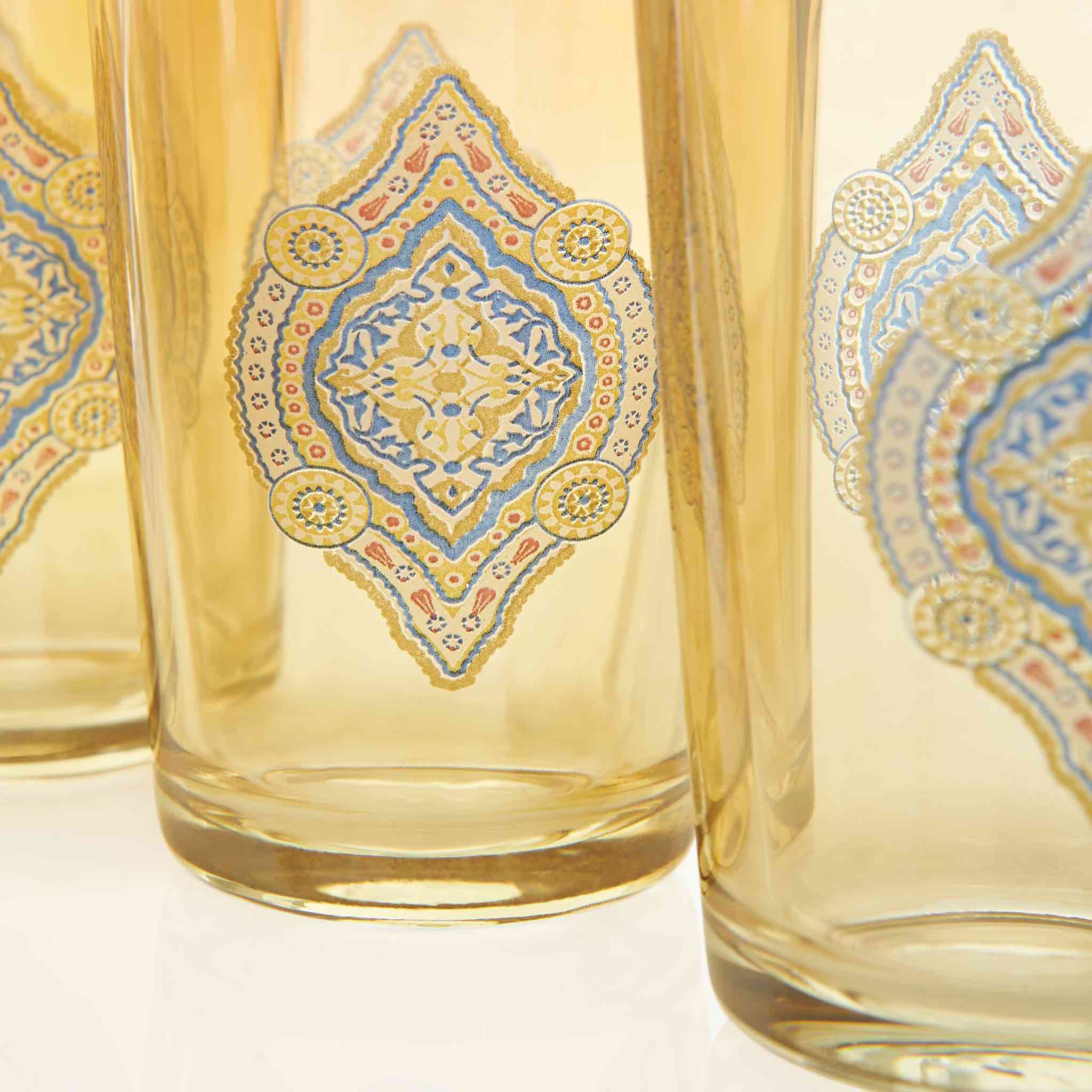 Gilded Red and Golden Filigree Turkish Drink Serving Set - Image 4