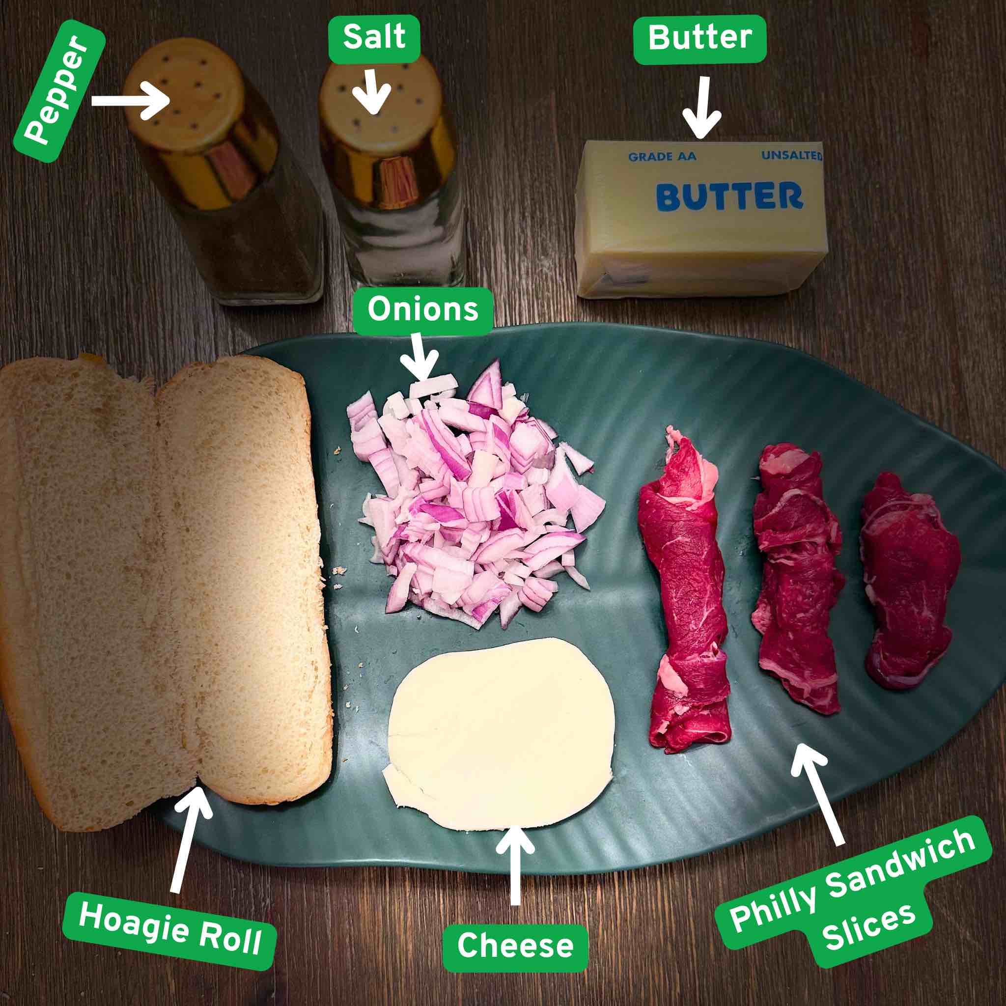 Halal Philly Cheesesteak Sandwich Slices - Image 2