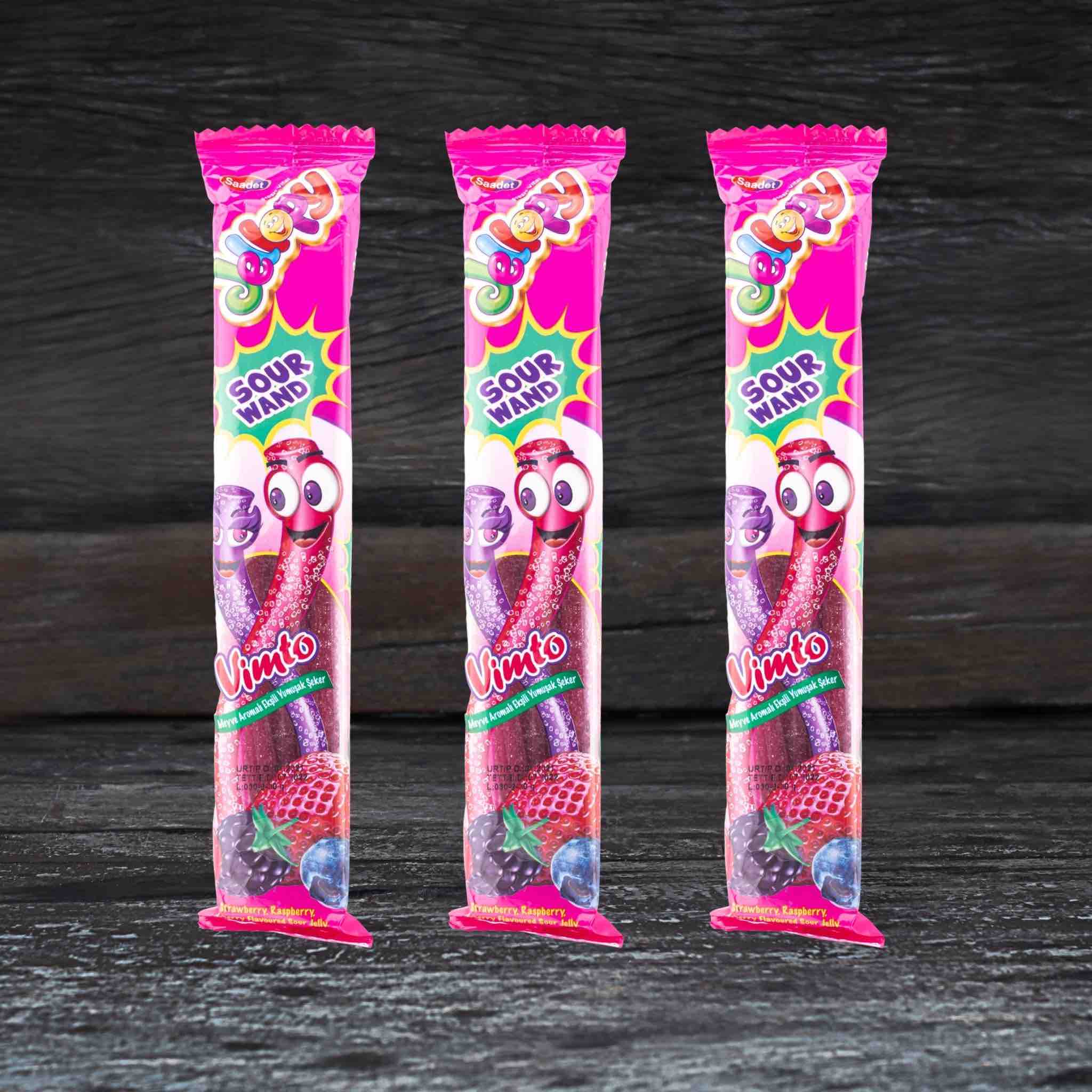 Jellopy Berries Sour Wand - 3 pack - Image 14