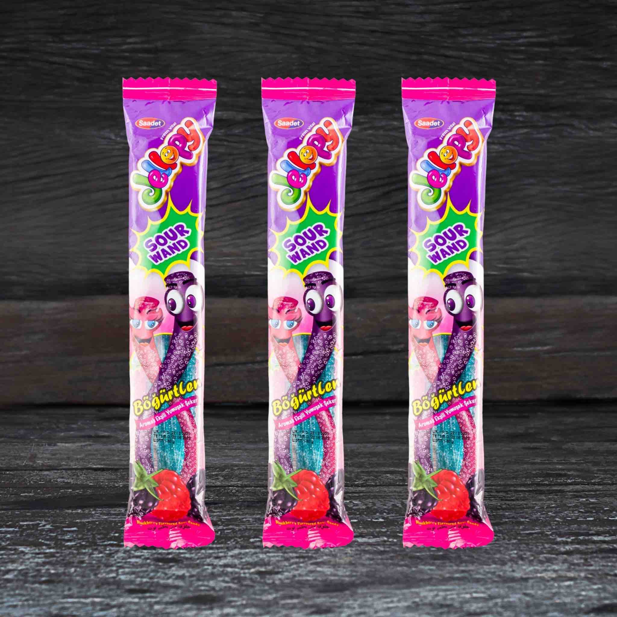 Jellopy Strawberry Sour Wand - 3 pack - Image 14