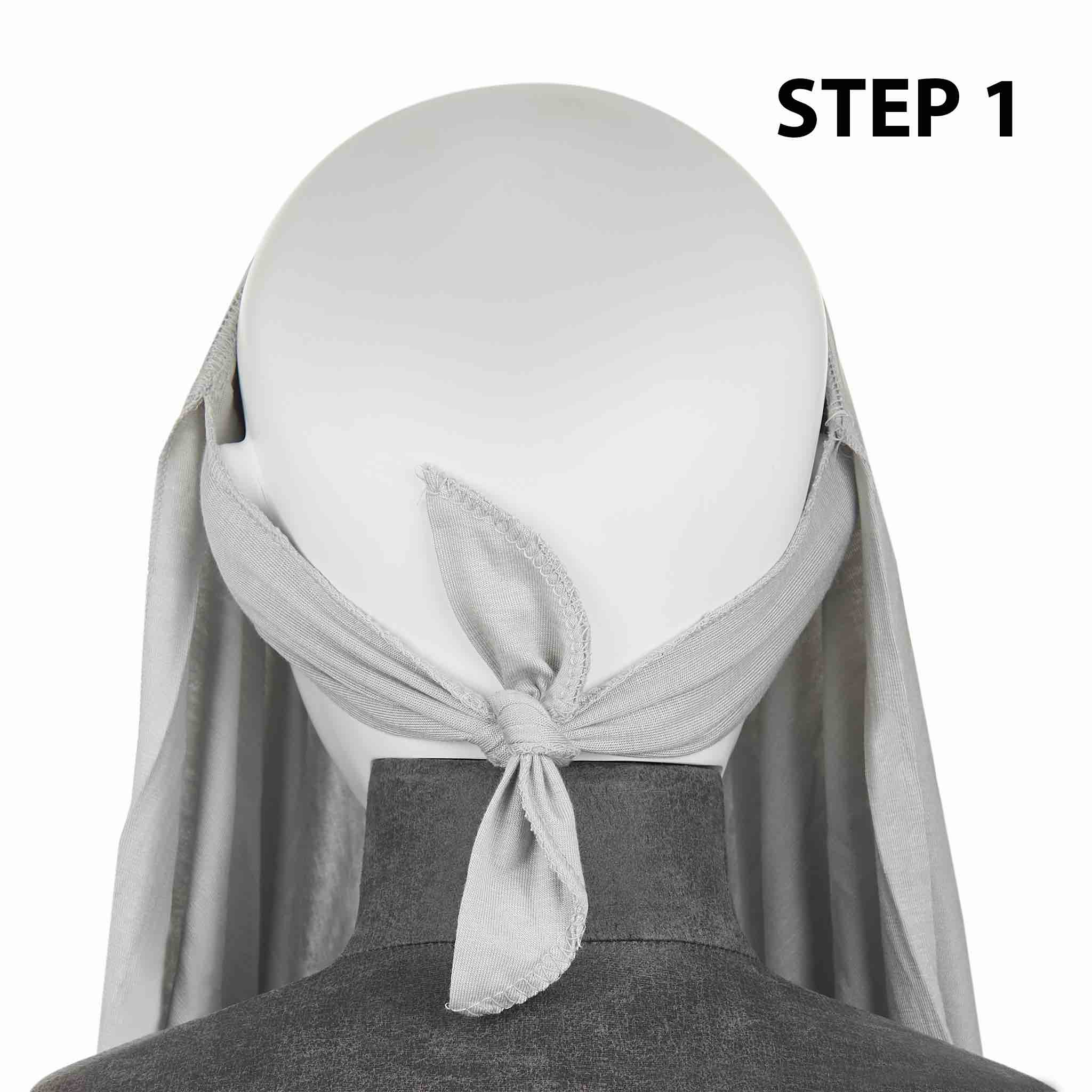Lavender Ready to Wear Hijab - 3 Stripped - Image 2