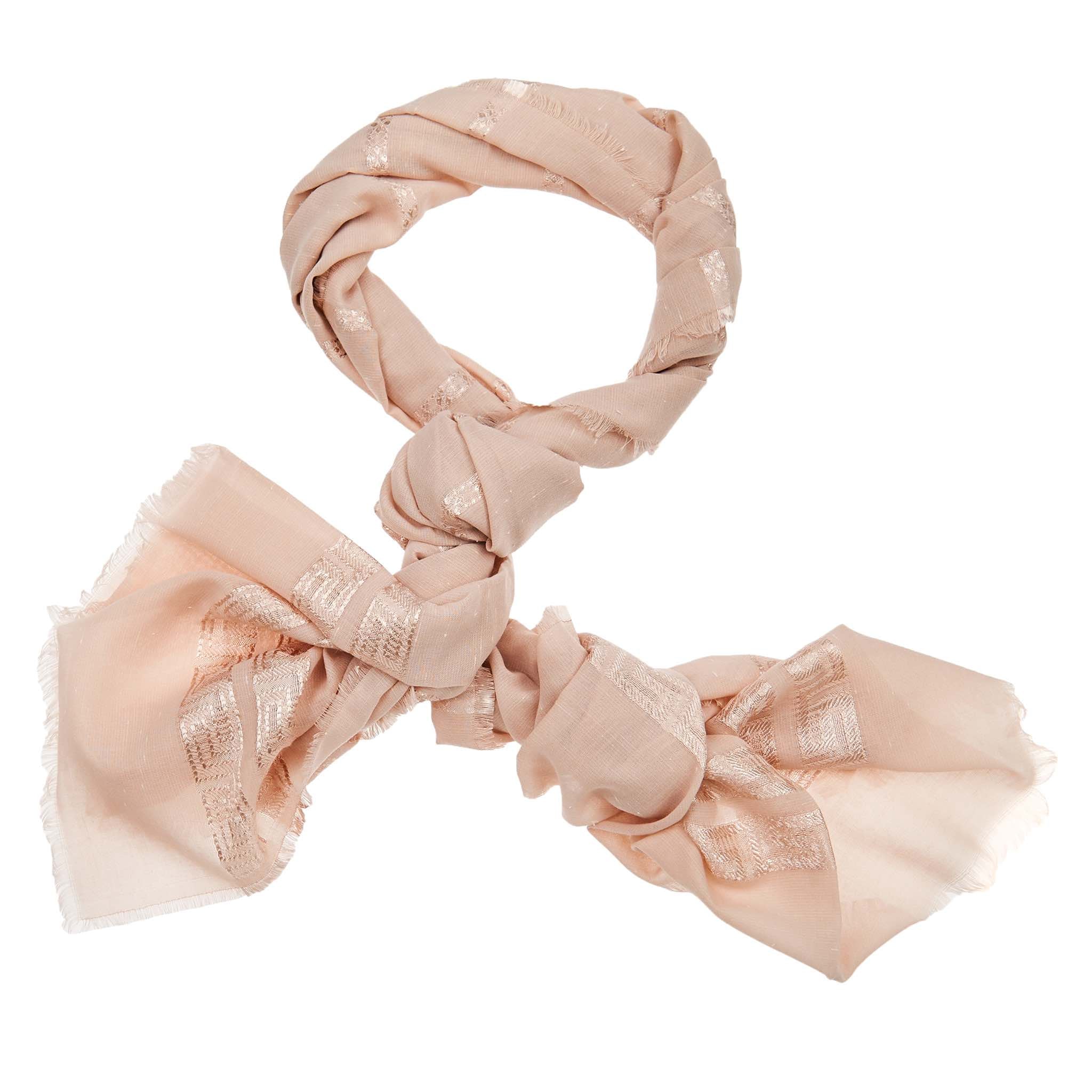 Moroccan Square Patterned Hijab - Baby Pink - Image 2