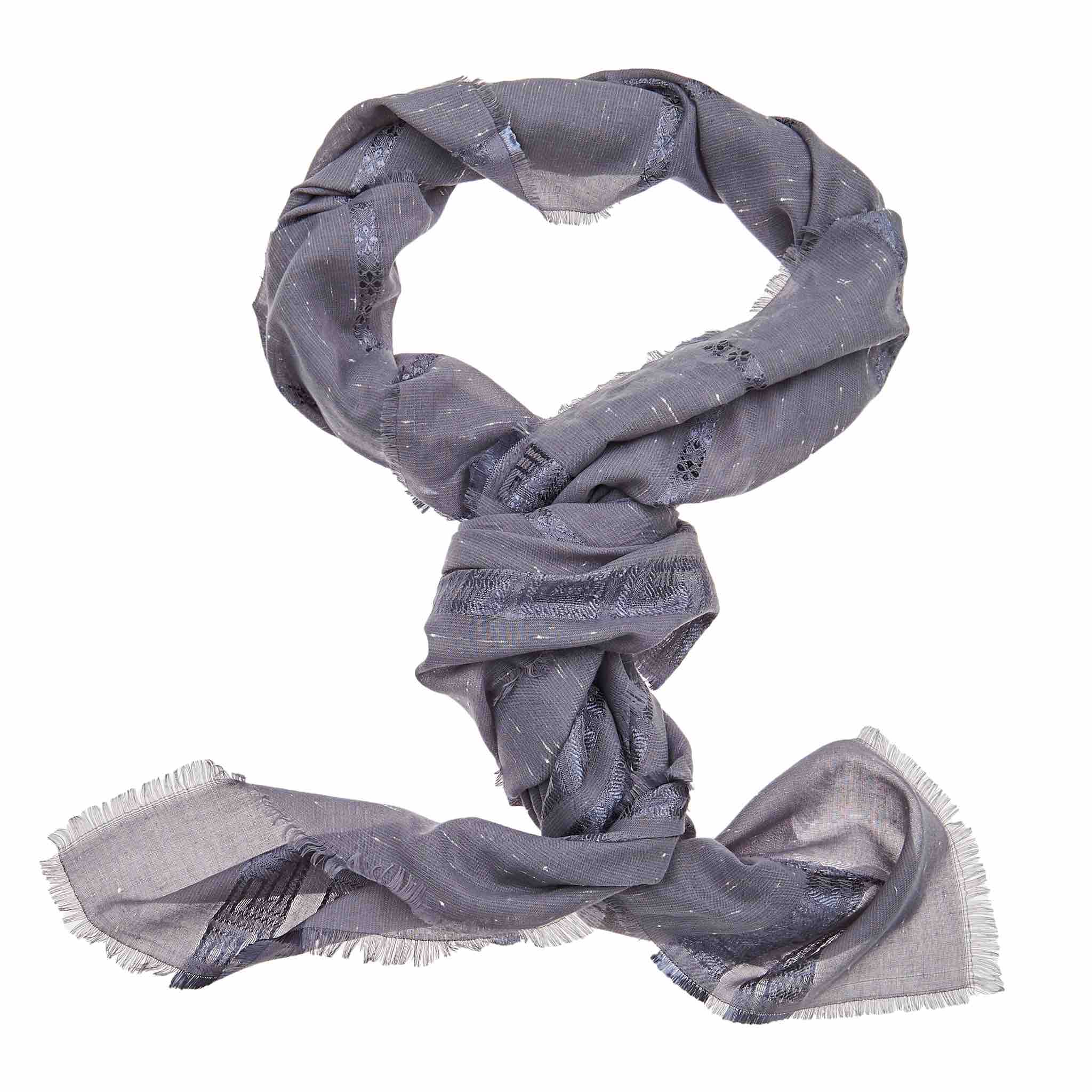 Moroccan Square Patterned Hijab - Black - Image 4