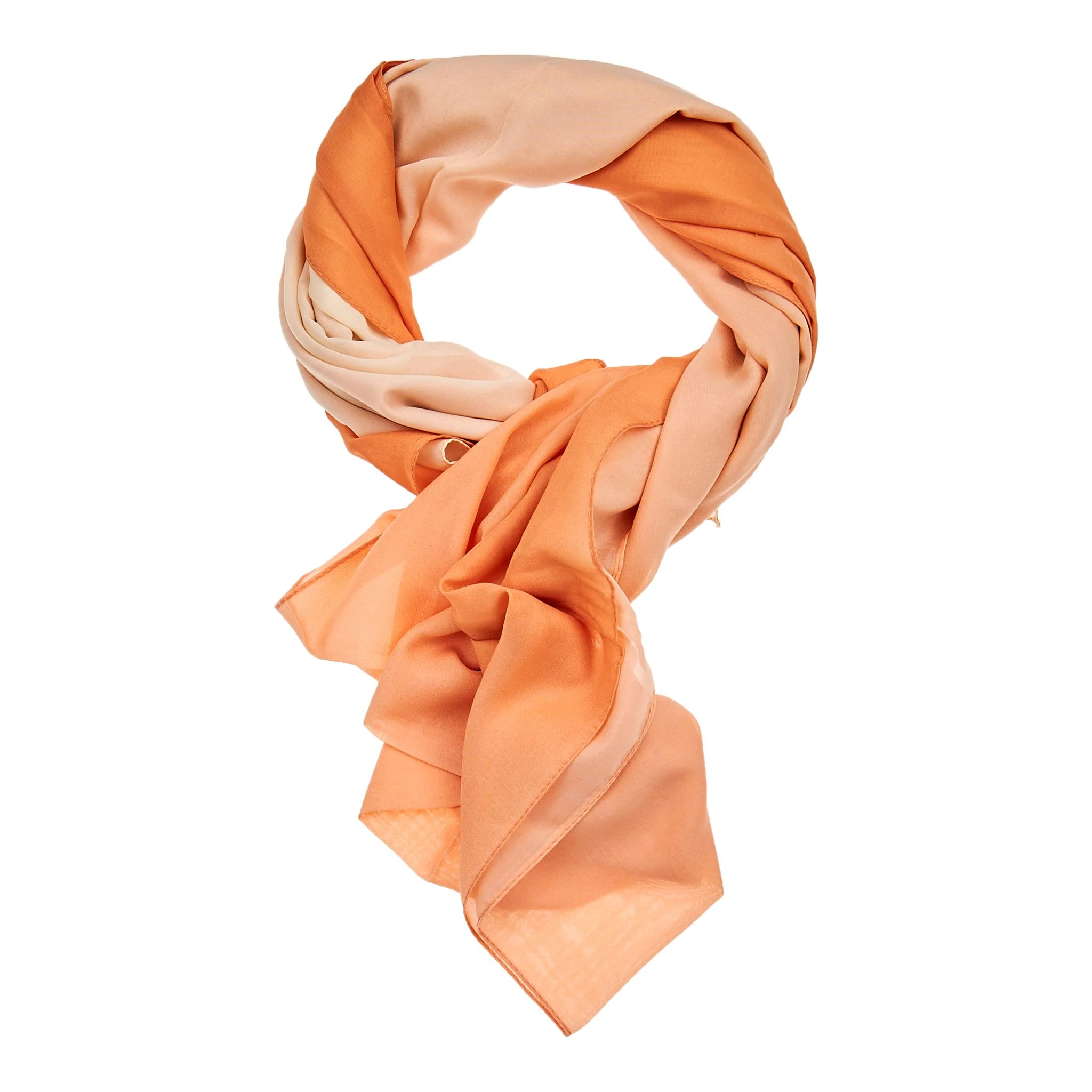 Multi Color Silk Hijab - Green & Spanish White - Image 4