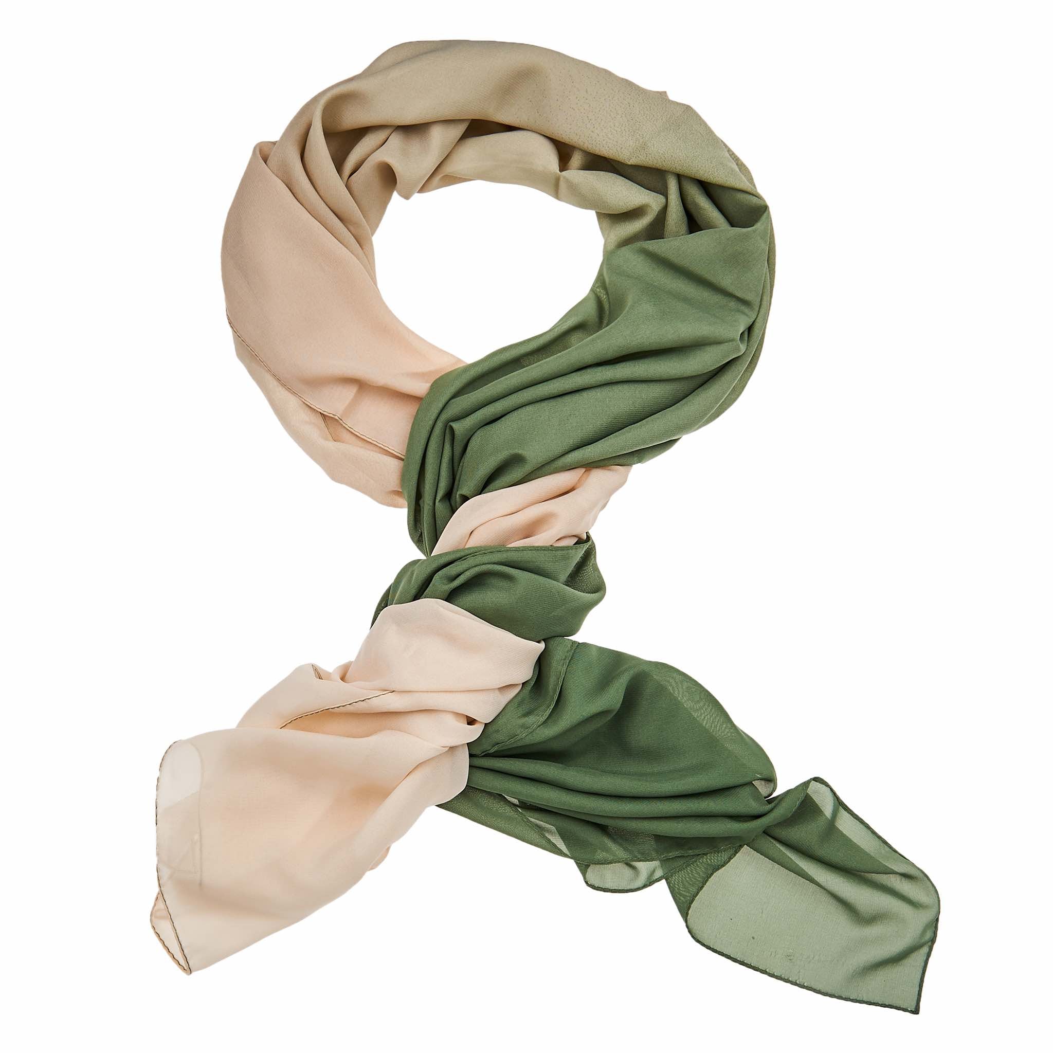 Multi Color Silk Hijab - Lilac & Indigo - Image 4