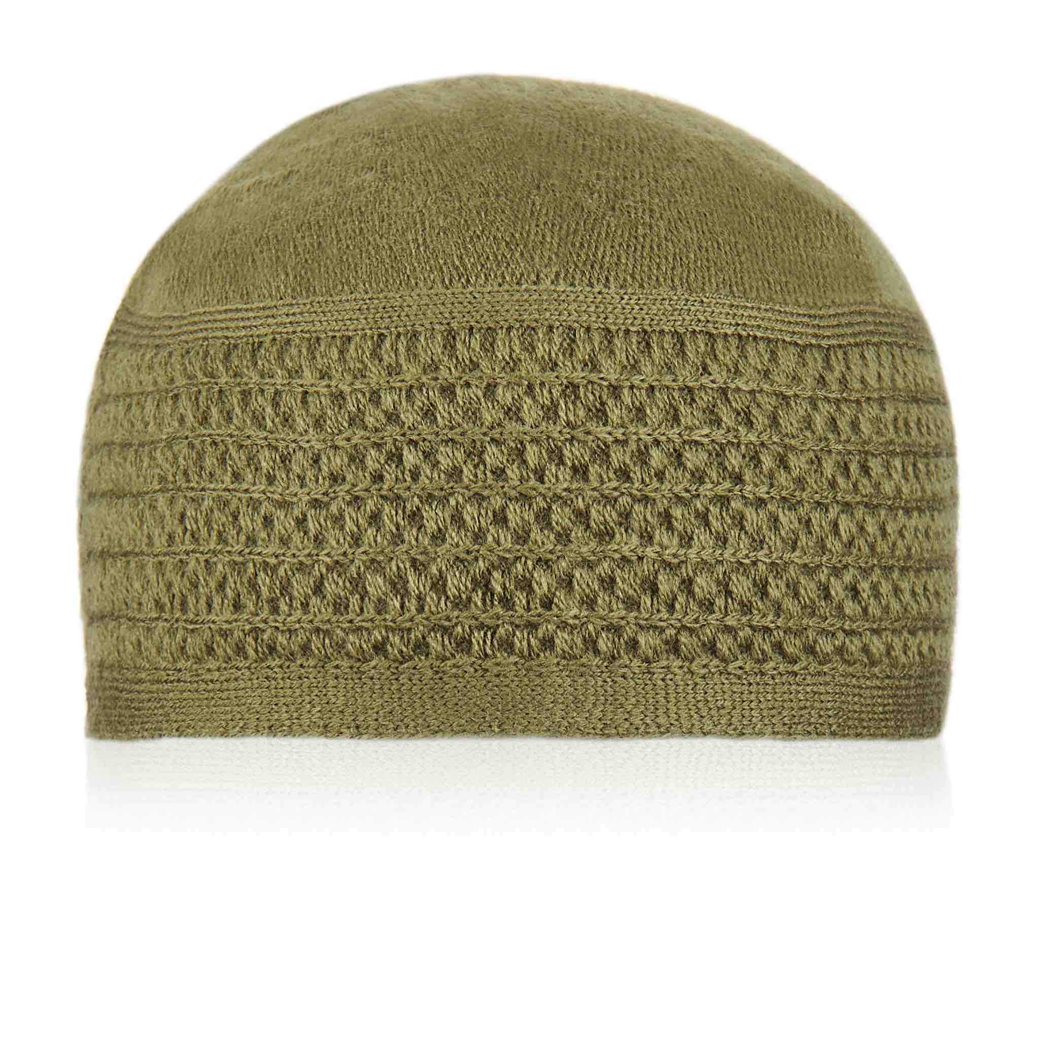 Patterned Grey Kufi Cap - Image 5