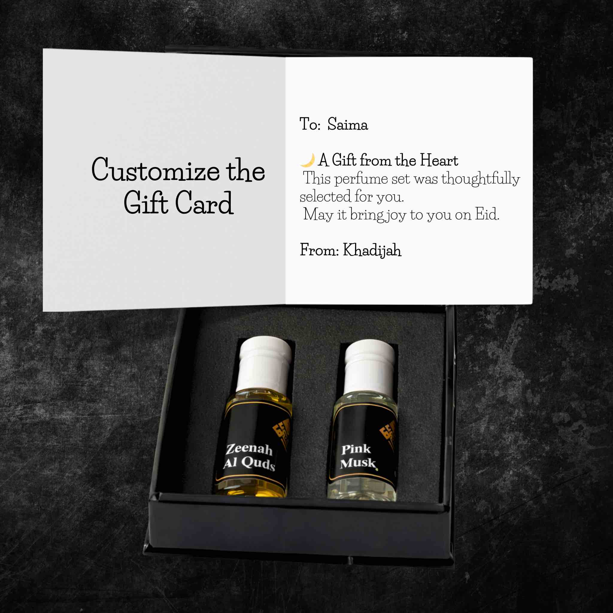 Perfume Oil Gift Pack - Pink Musk & Zeenah Al Quds - Image 3