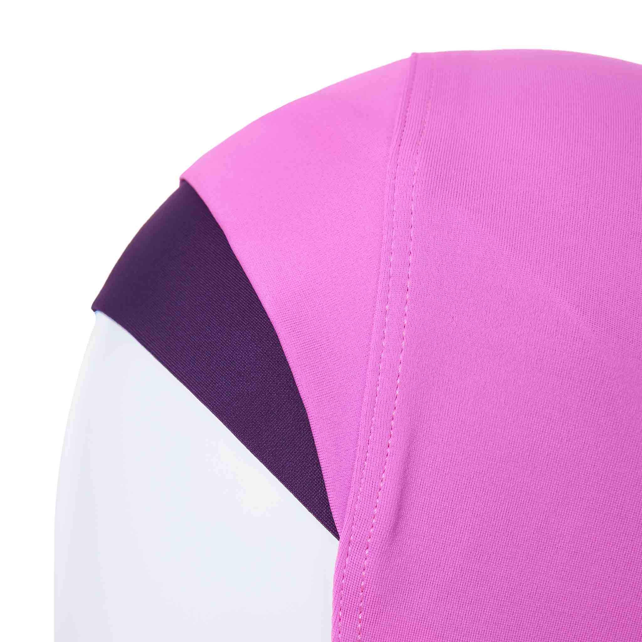 Pink and Purple Striped Burkini Swimwear - Image 5