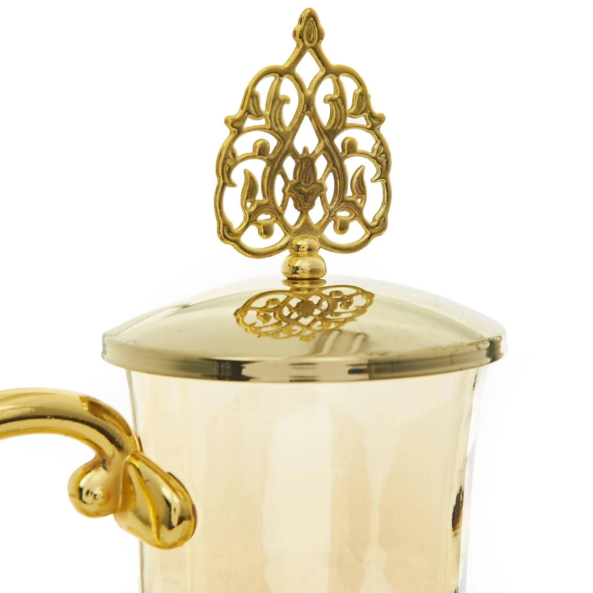 Rose Patterend Turkish Drink Serving Set - Image 3