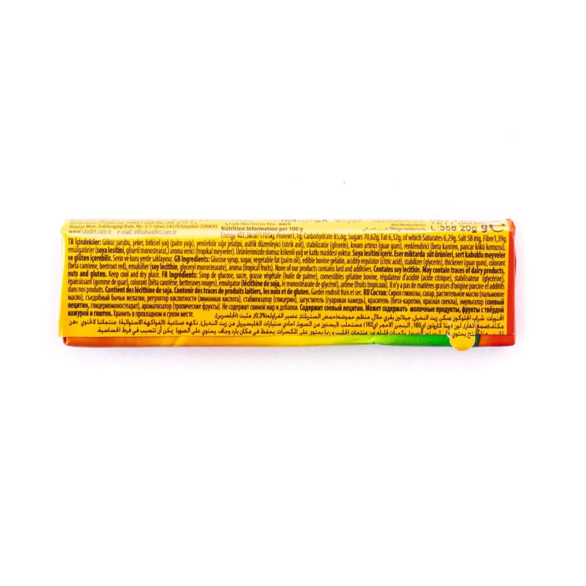 Saadet Soft Chewy Candy Mix Fruit - 3 pack - Image 3
