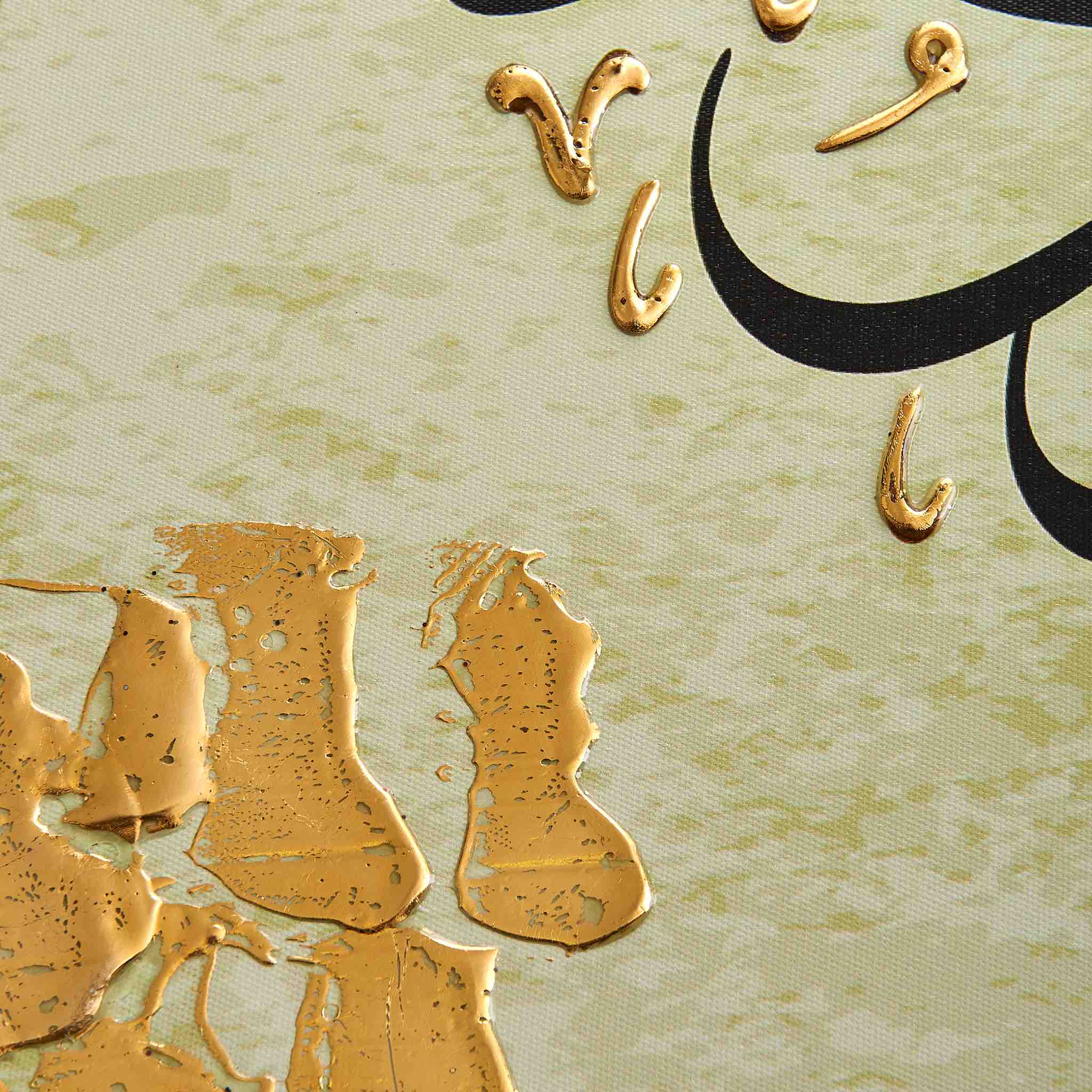 Shahadah Beige and Brown Islamic Wall Art - Image 3