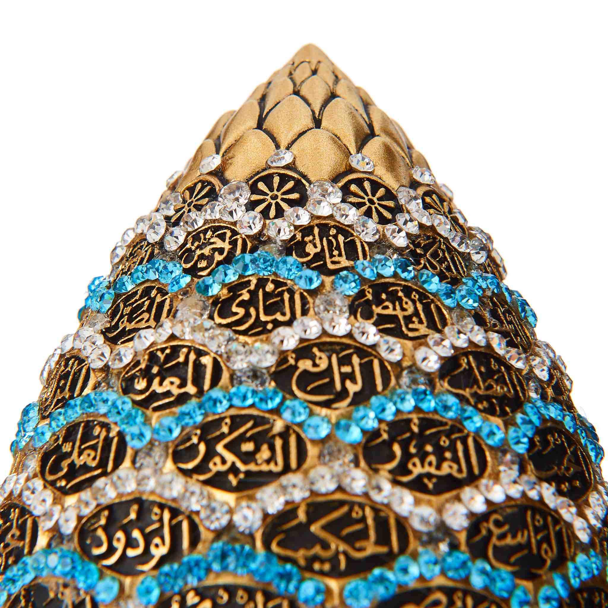 Table Art in Aqua Gold - 99 Names - Image 2