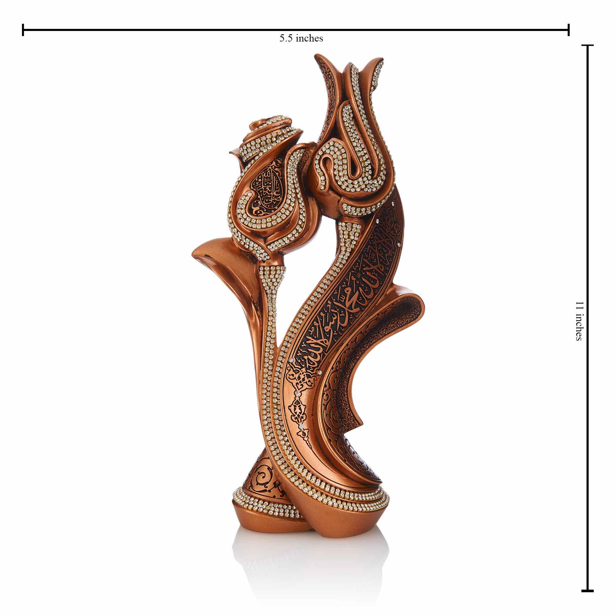 Table Art in Red Metallic - Kalima - Image 4