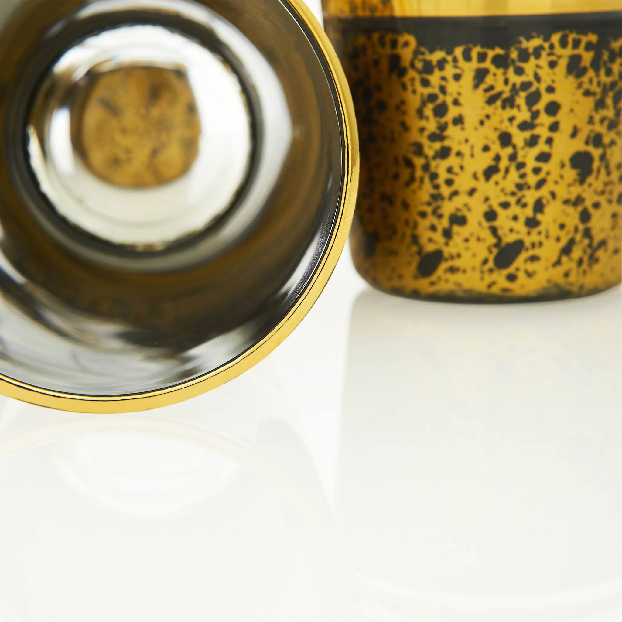 Vintage Black and Golden Turkish Drink Serving Set - Image 4