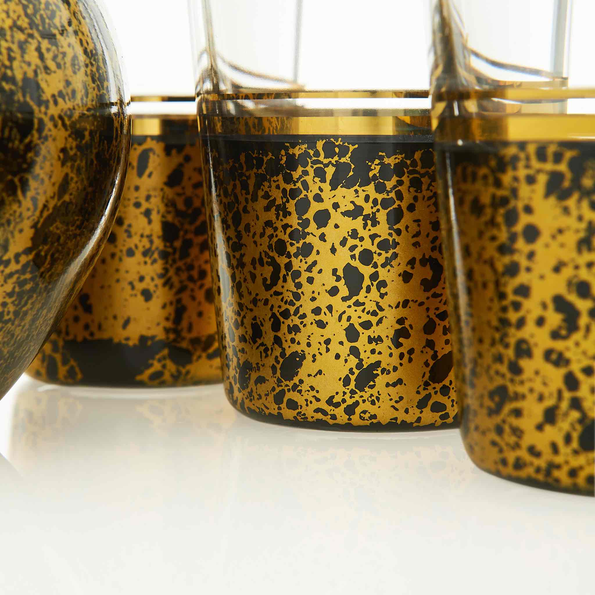 Vintage Black and Golden Turkish Drink Serving Set - Image 5