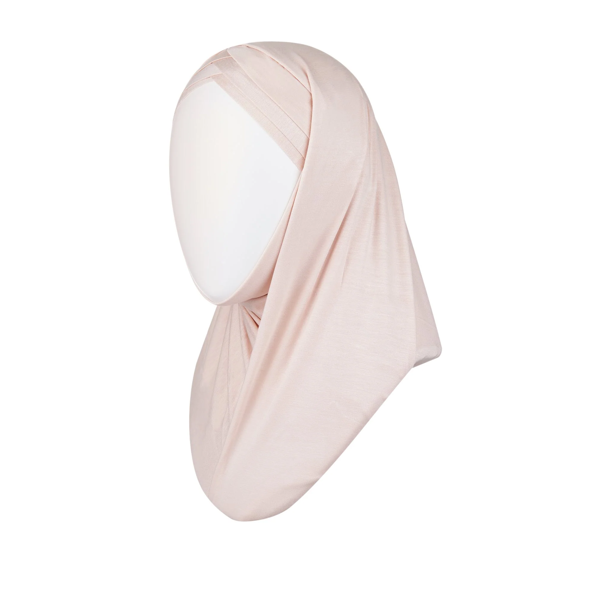 White Ready to Wear Hijab - 3 stripped - Image 6