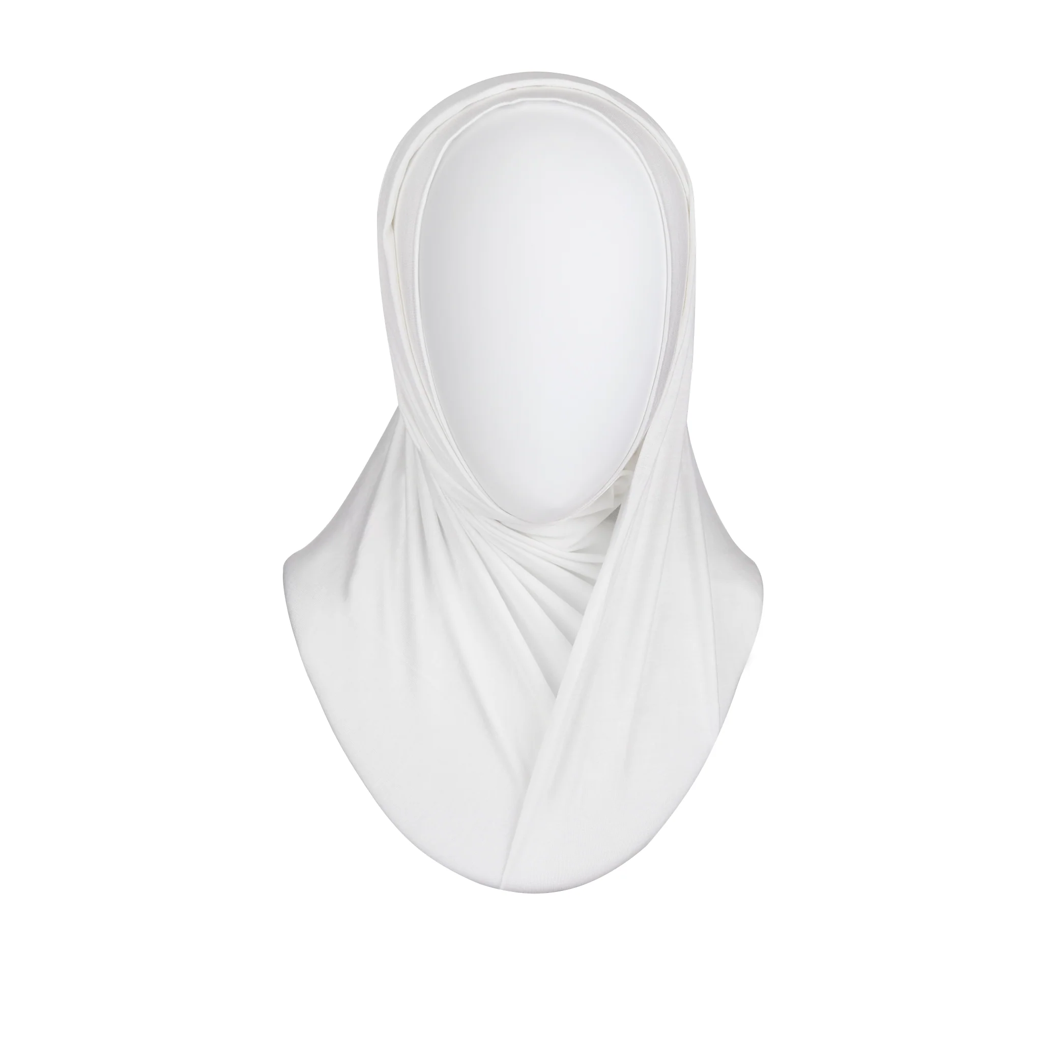 White Ready to Wear Hijab - Regular - Image 2